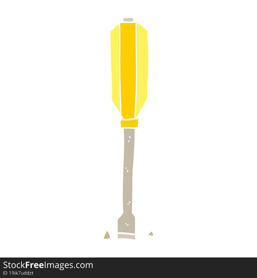 Cartoon Doodle Screwdriver