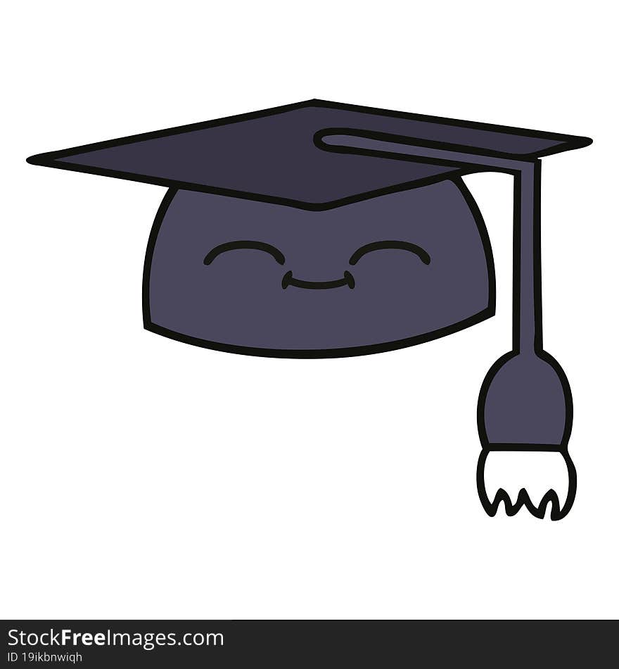 cute cartoon graduation hat