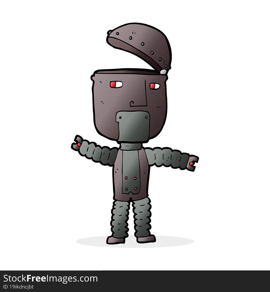 cartoon robot