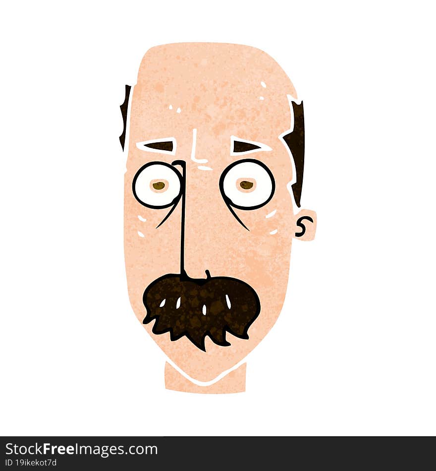 cartoon man with mustache