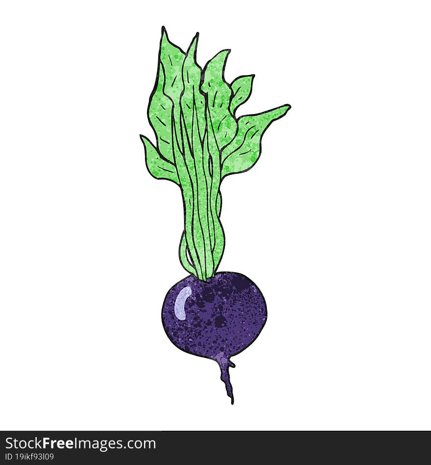 textured cartoon beetroot