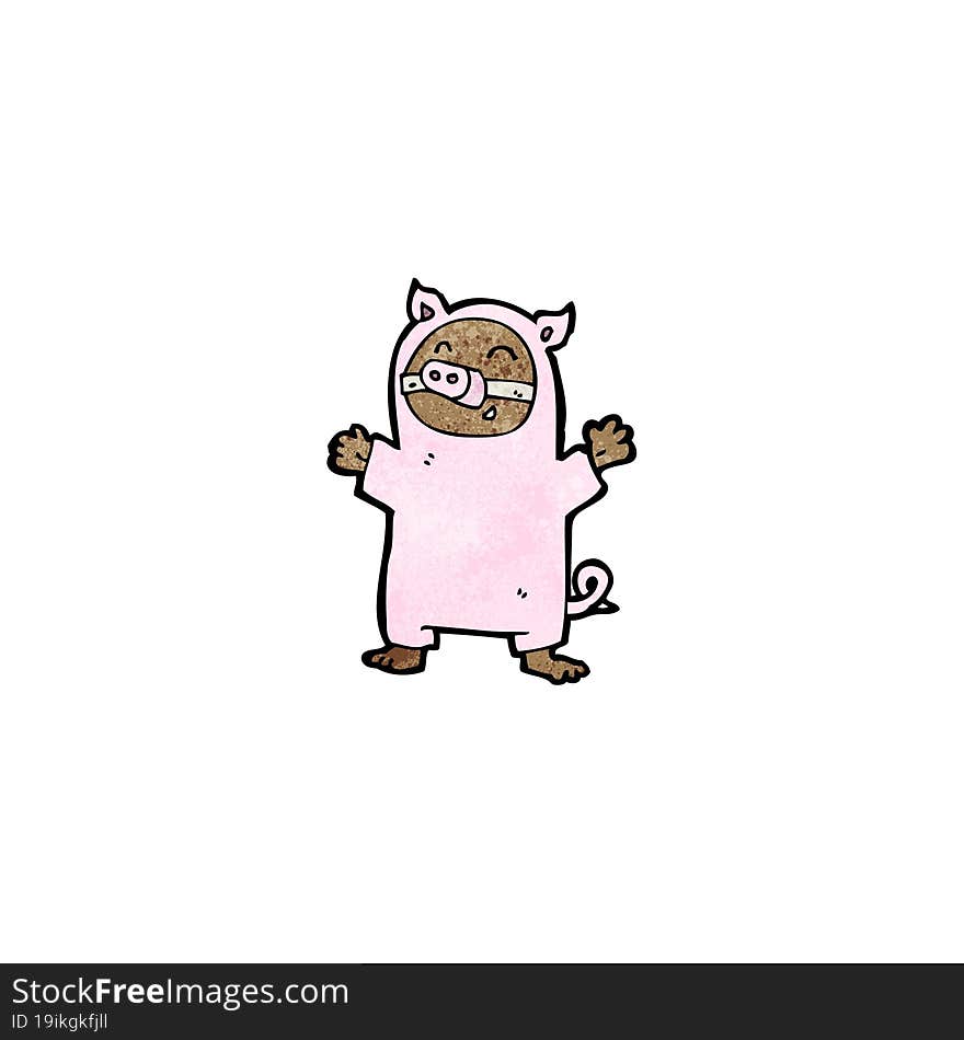 Cartoon Pig Costume