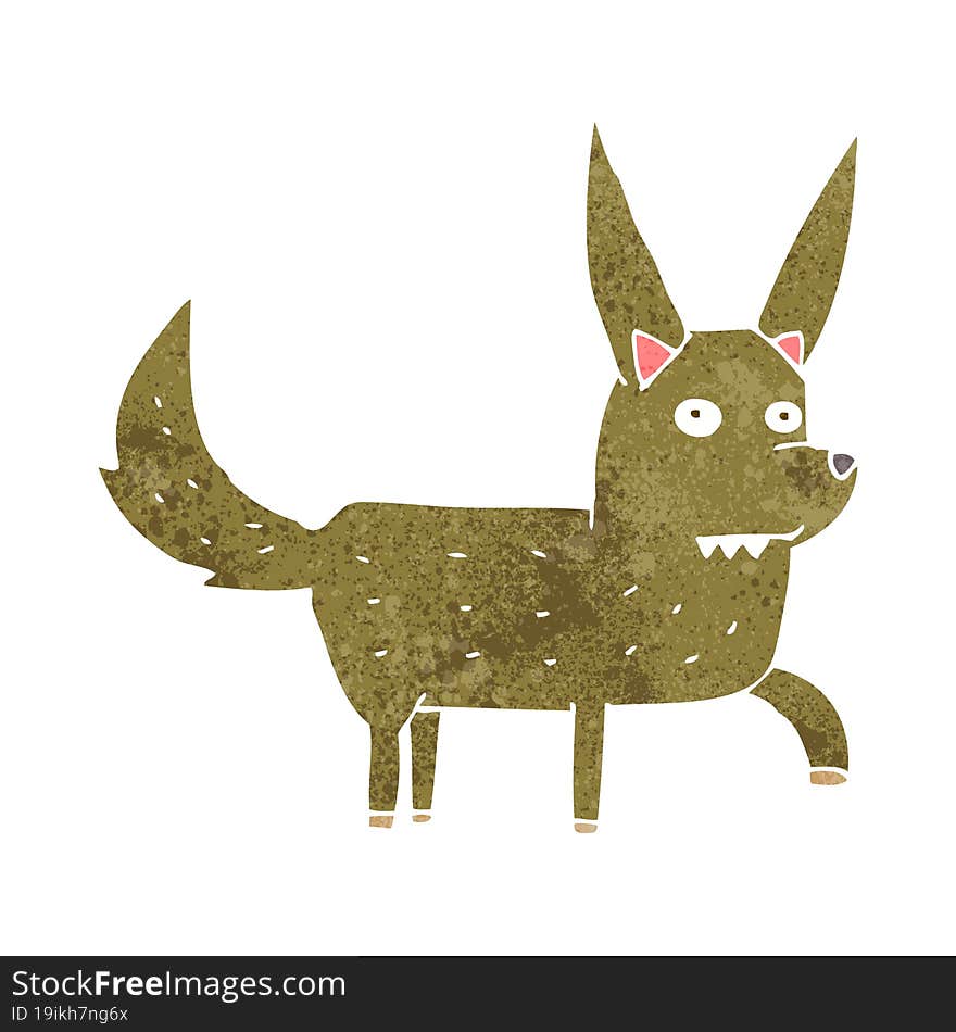 cartoon wild dog