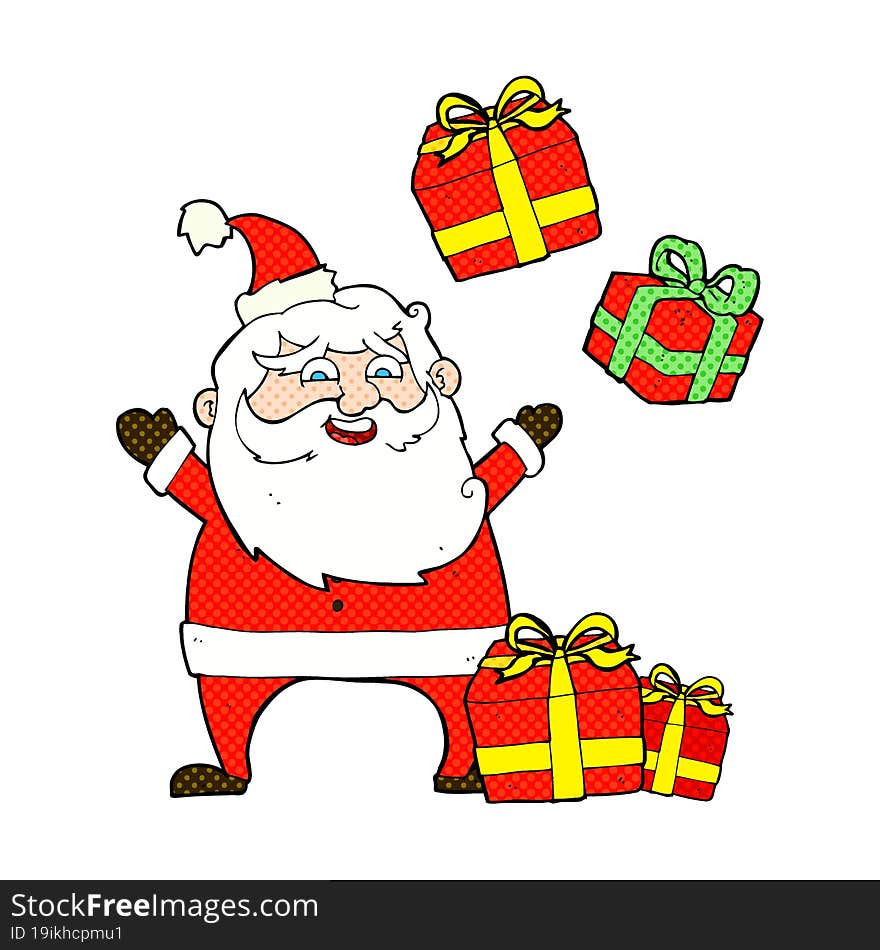 cartoon santa claus