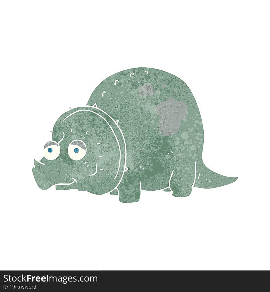 Retro Cartoon Dinosaur