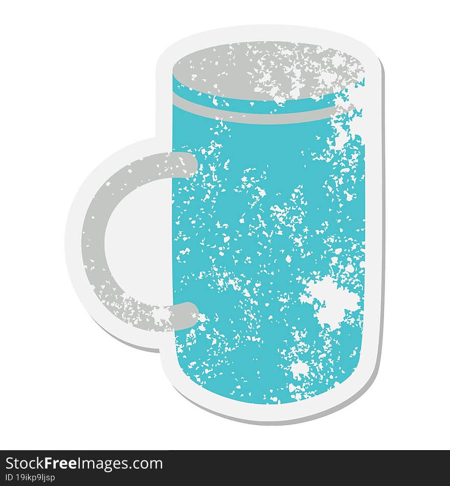 coffee mug grunge sticker