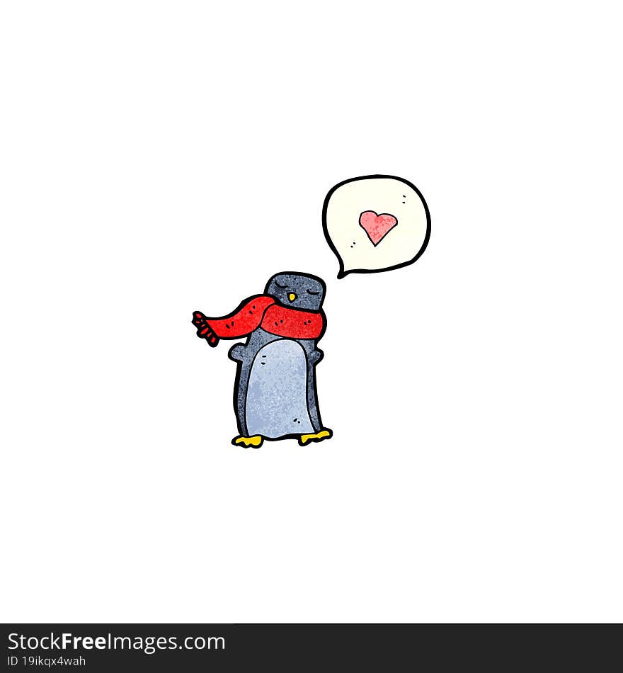 cartoon penguin