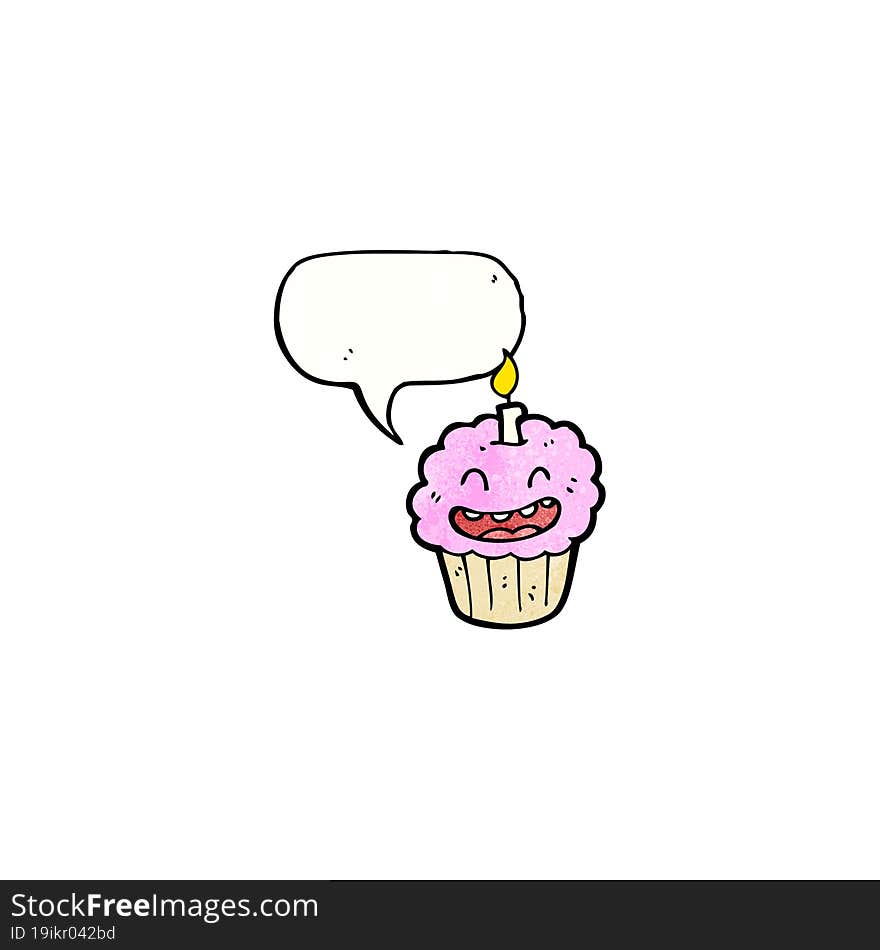 Cartoon Cupcake