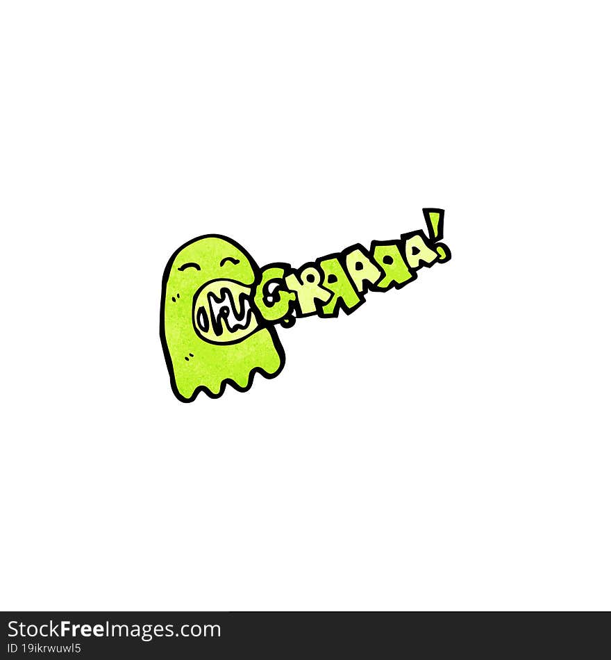 Cartoon Gree Ghost