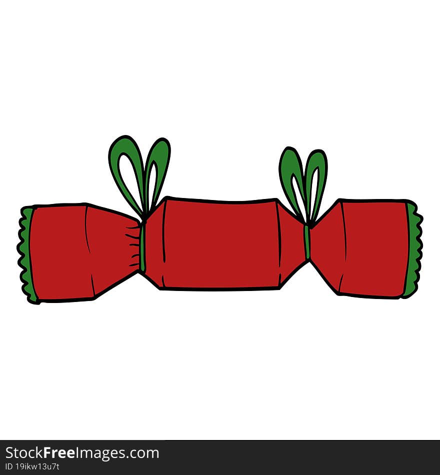 Cartoon Doodle Christmas Cracker