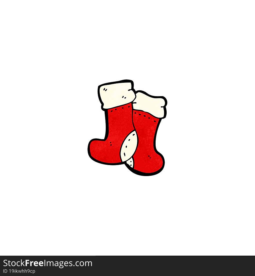 cartoon christmas socks