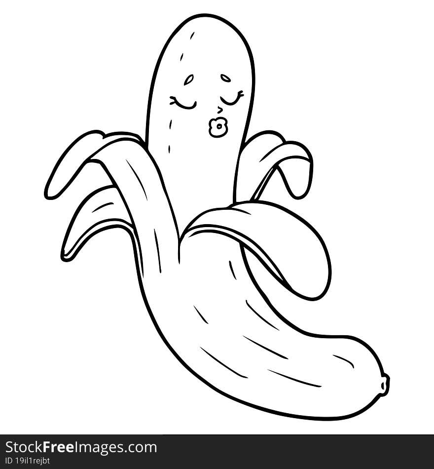 cartoon best quality organic banana. cartoon best quality organic banana