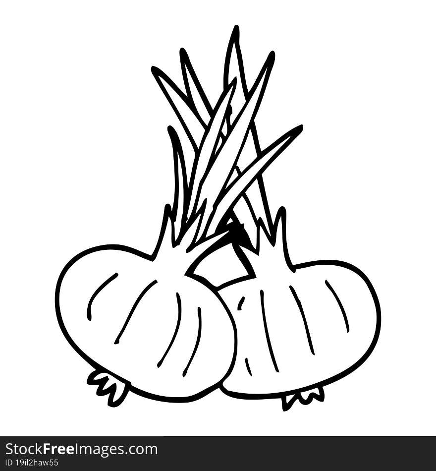 line drawing cartoon onion