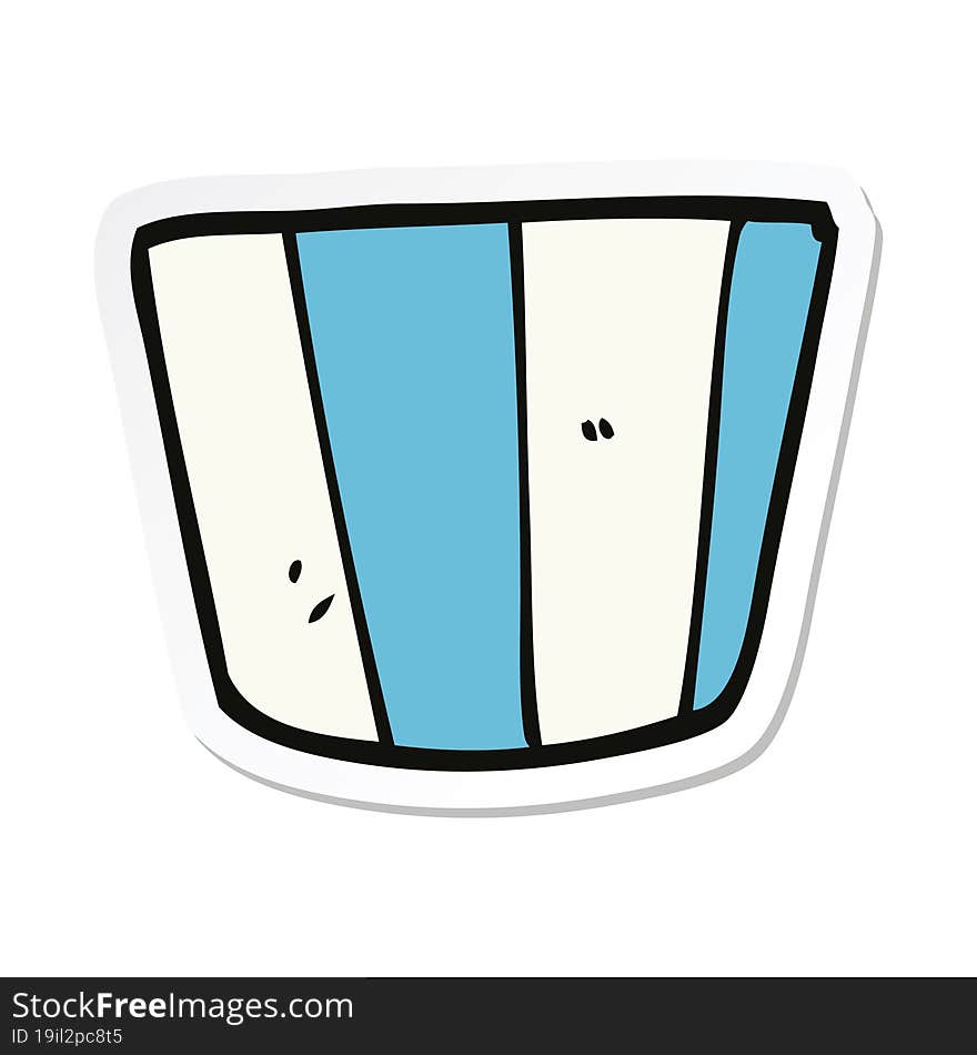 sticker of a cartoon pot