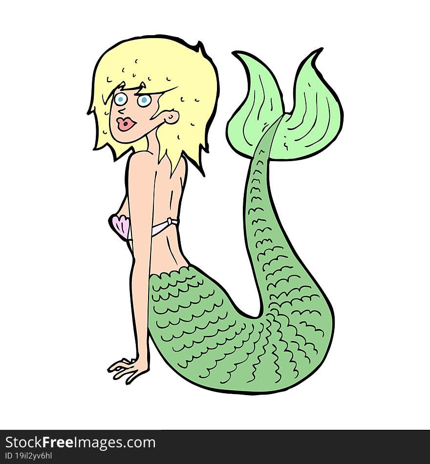 cartoon mermaid