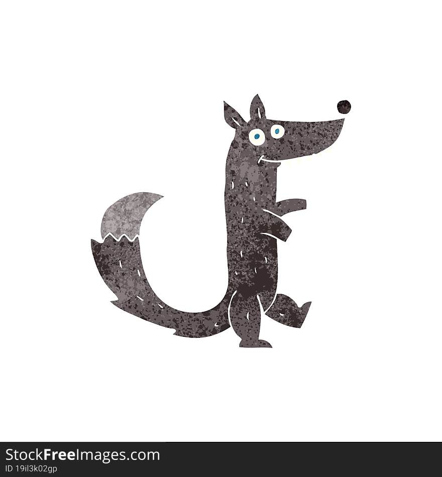 cartoon wolf