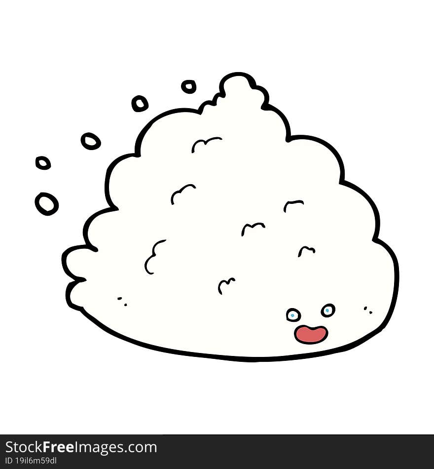 cartoon cloud character