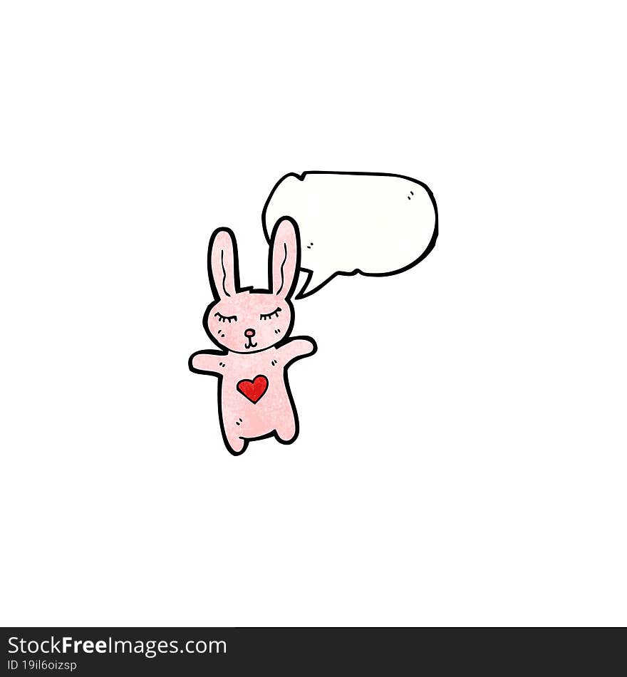 cartoon pink bunny rabbit