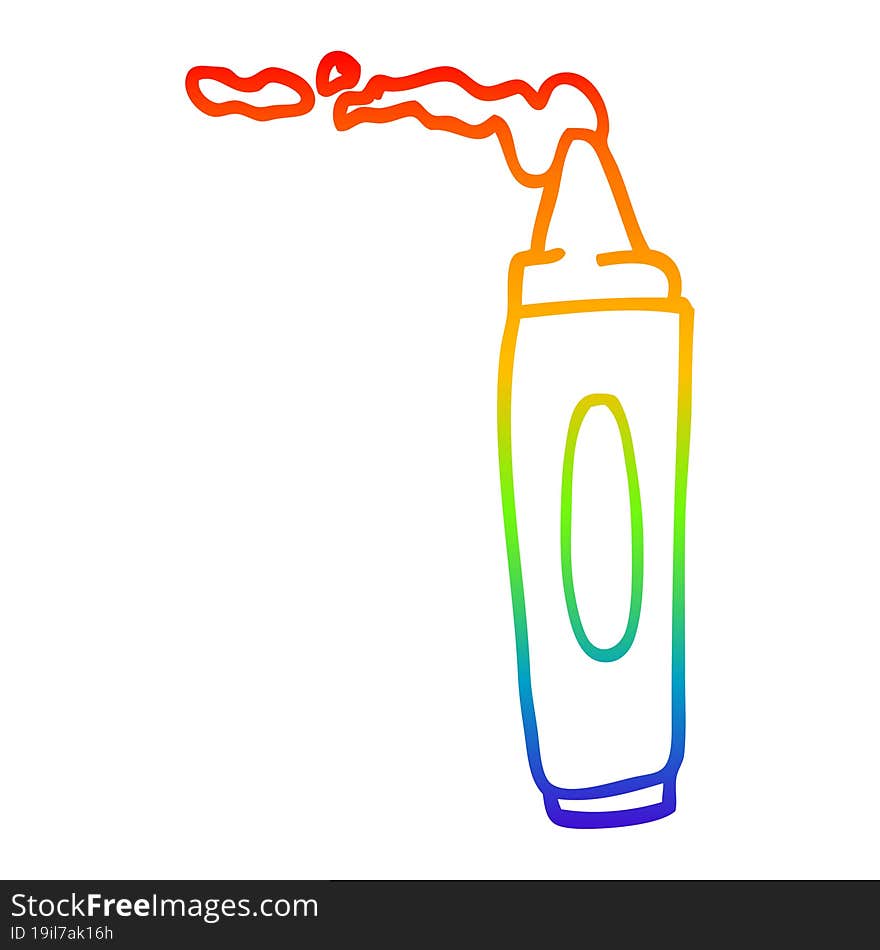 rainbow gradient line drawing cartoon coloring crayon