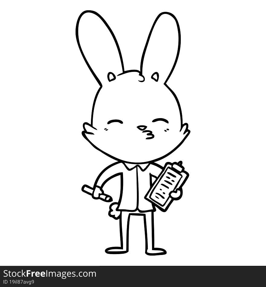 office bunny cartoon. office bunny cartoon