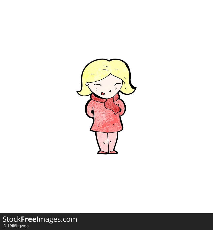 Cartoon Blond Woman