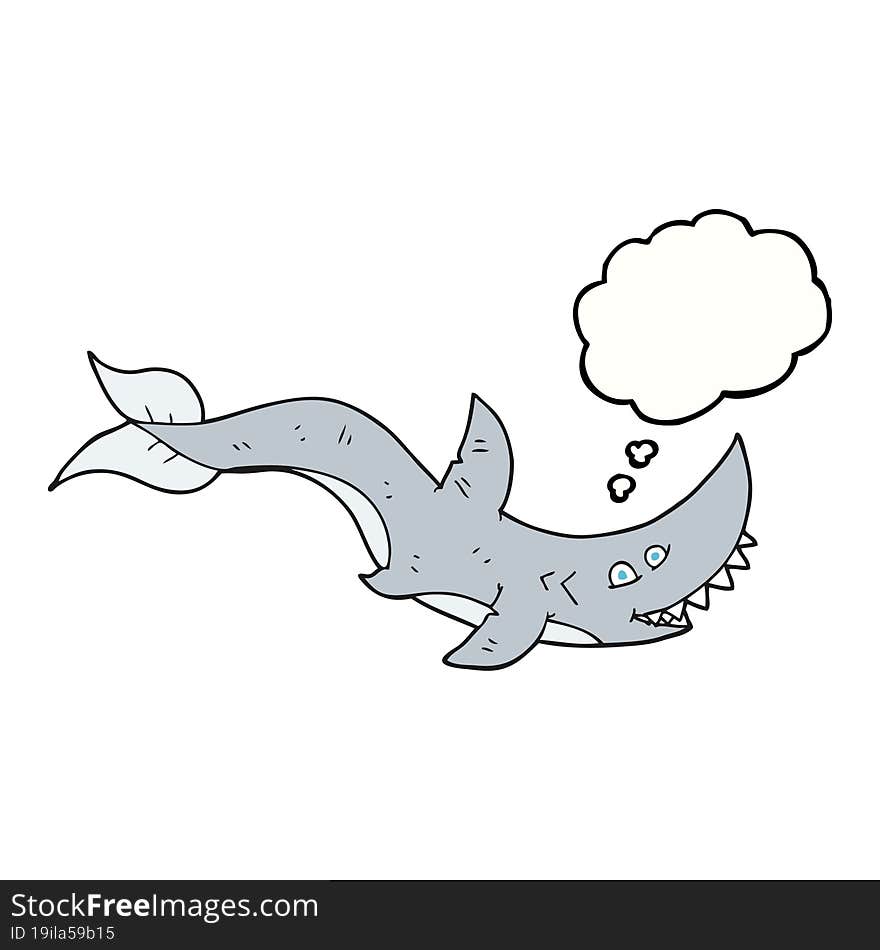 Thought Bubble Cartoon Shark