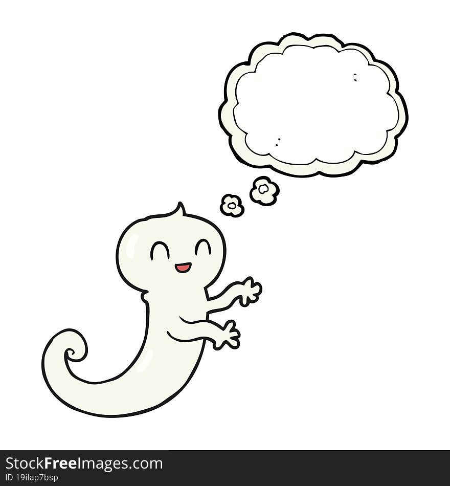 Thought Bubble Cartoon Ghost