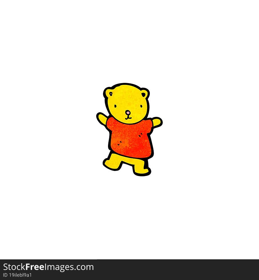 cartoon little teddy bear