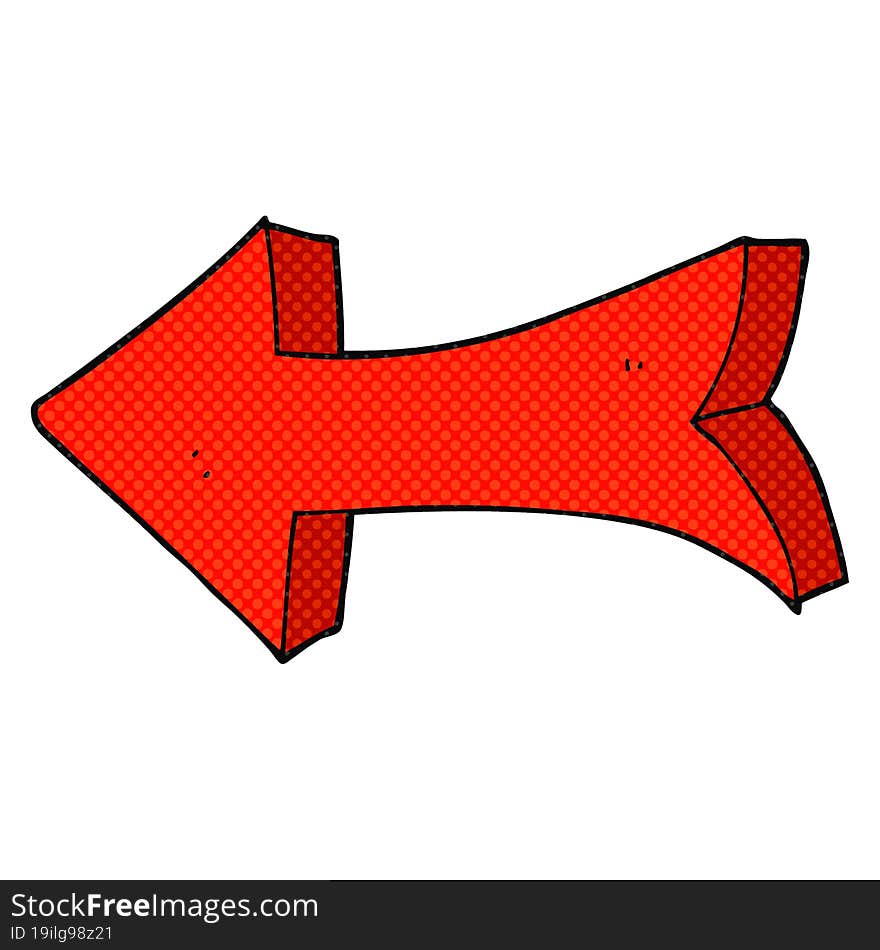 Cartoon Pointing Arrow