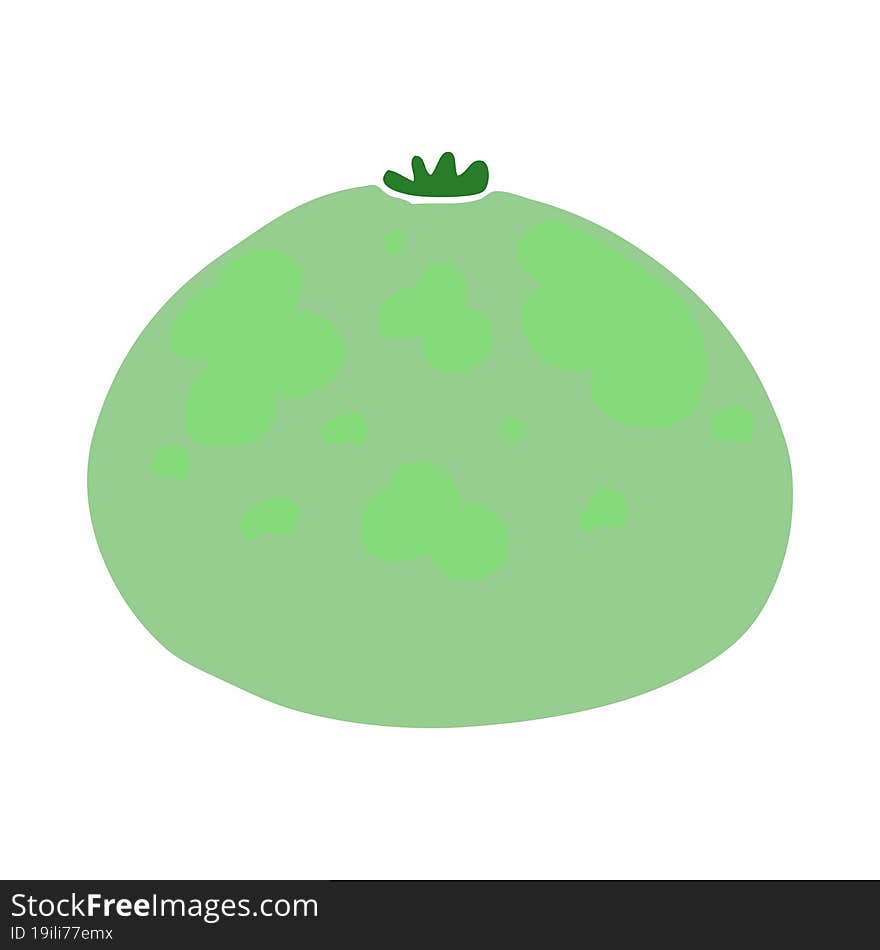 Flat Color Style Cartoon Squash