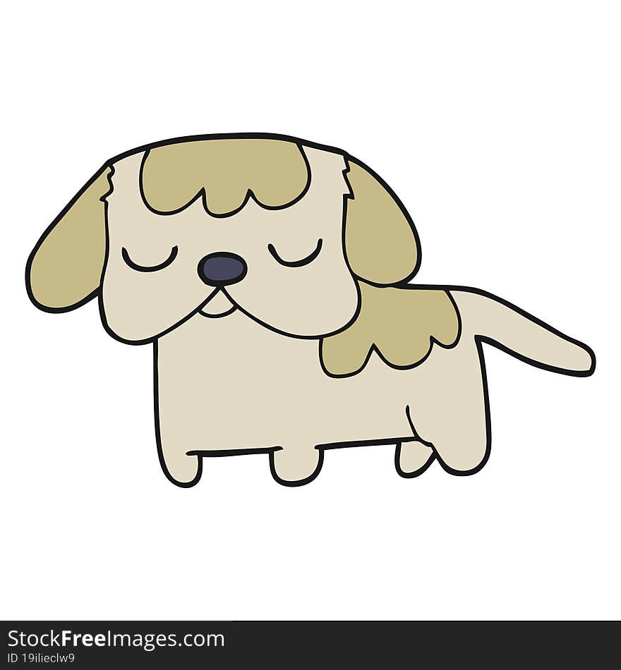 cute cartoon puppy