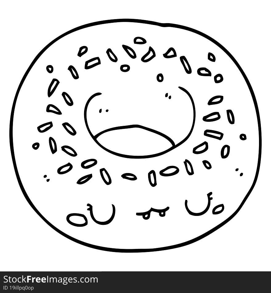 cartoon donut