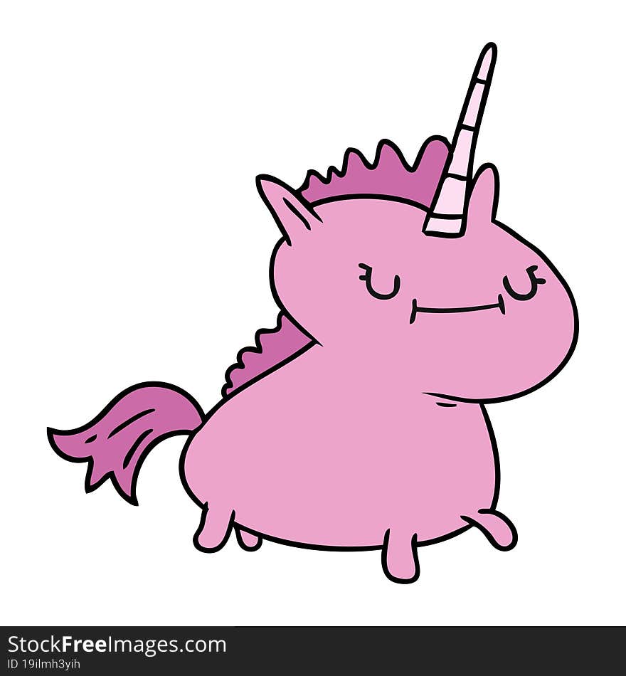 Cartoon Doodle Of A Magical Unicorn