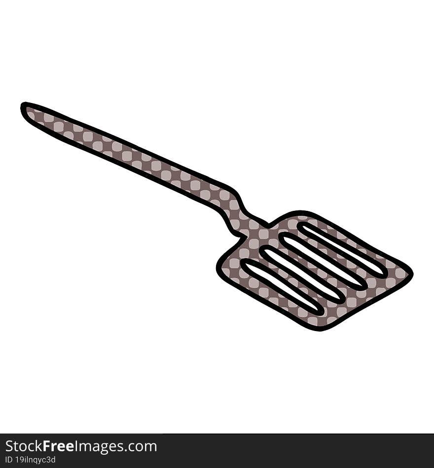 quirky comic book style cartoon spatula