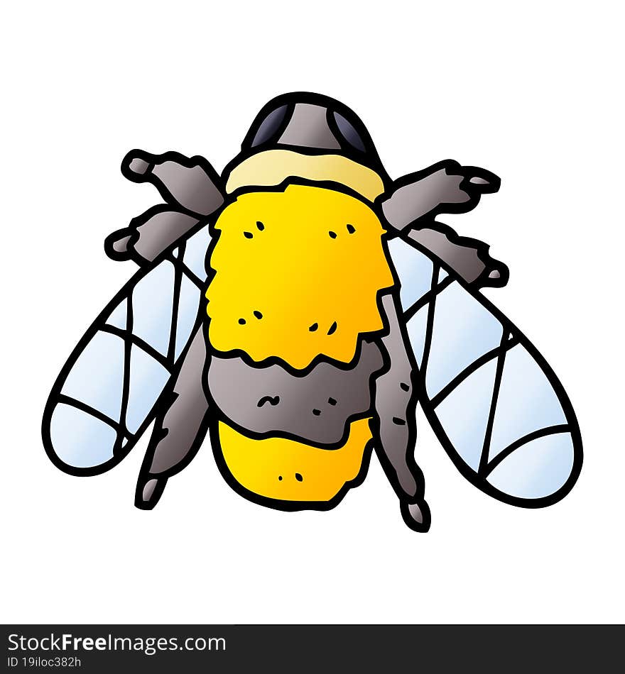 cartoon doodle doodled bee