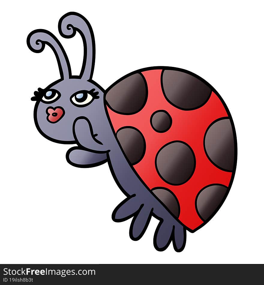 cartoon ladybug. cartoon ladybug