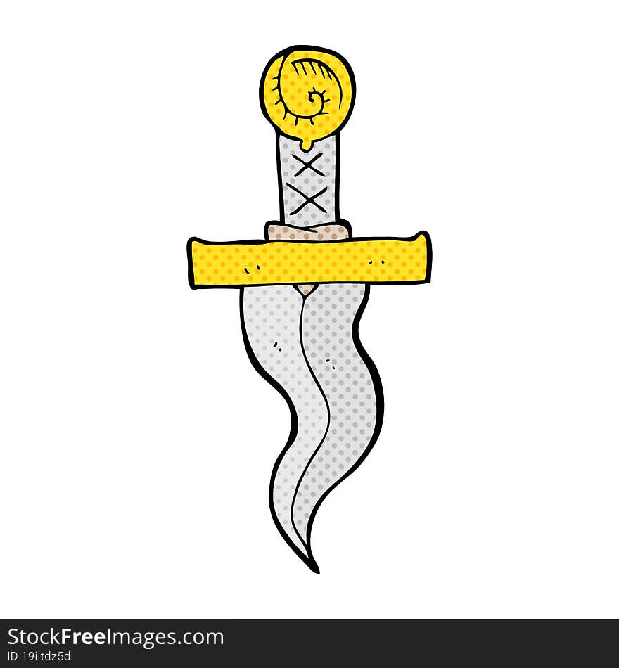 cartoon dagger