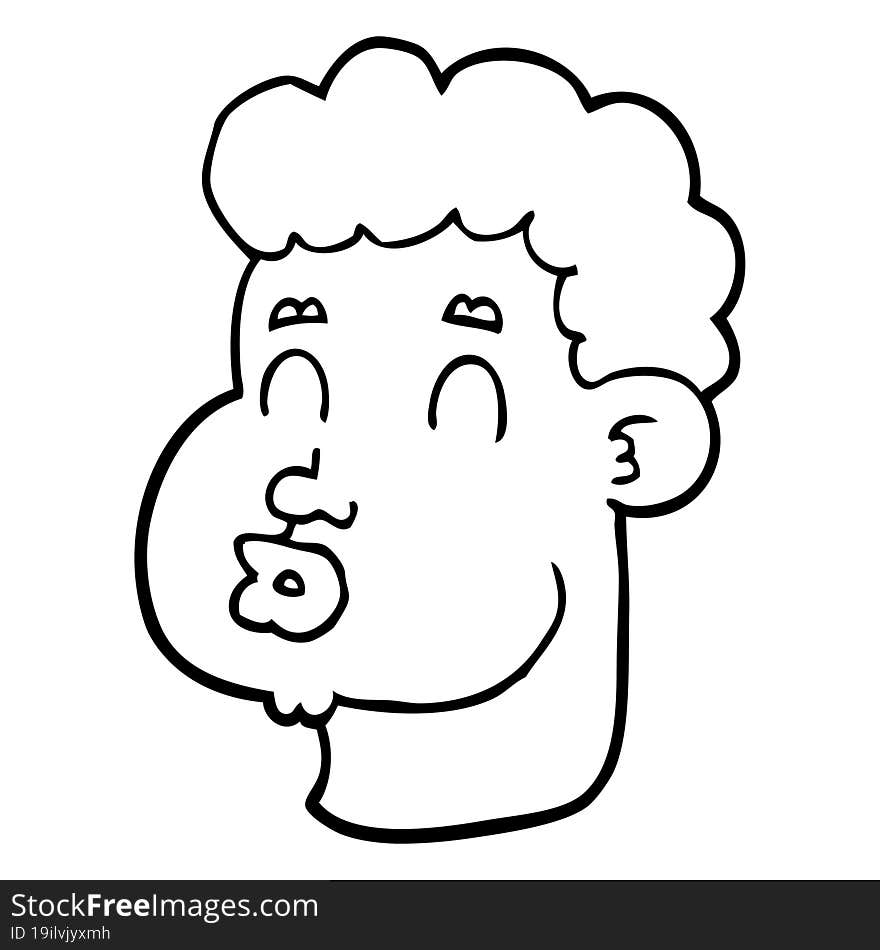 Cartoon Male Face