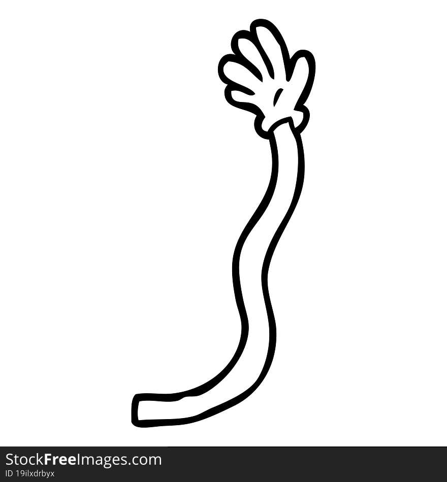 Line Drawing Cartoon Retro Hand Gestures