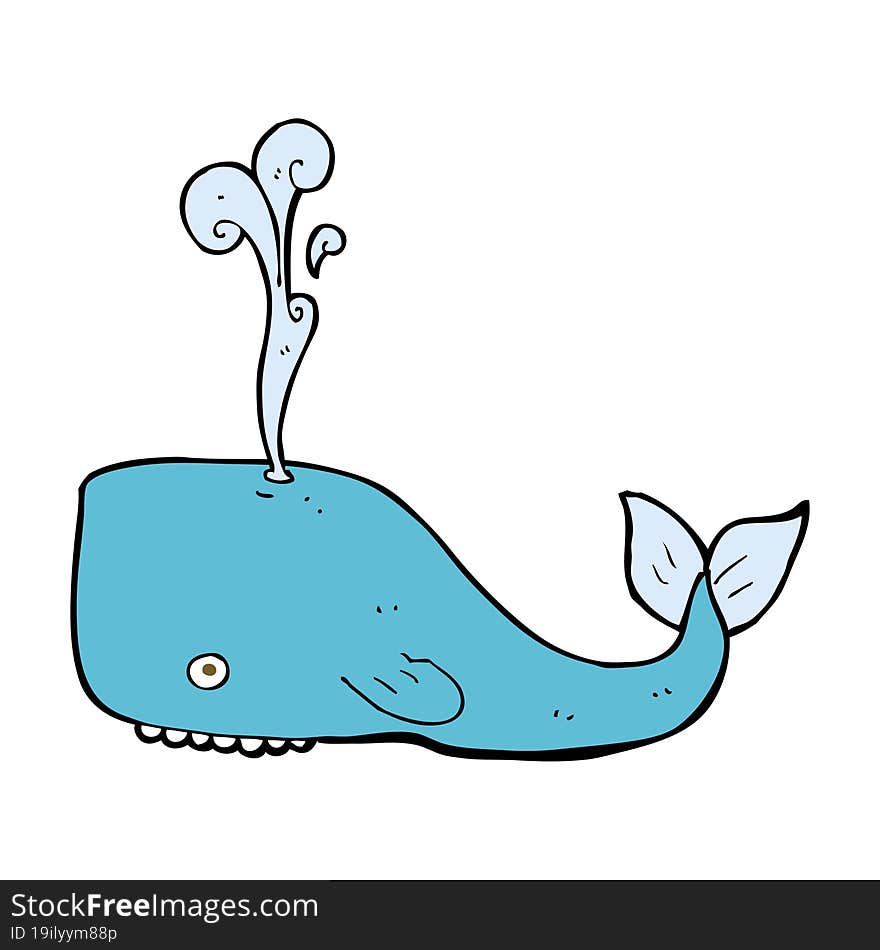 cartoon whale