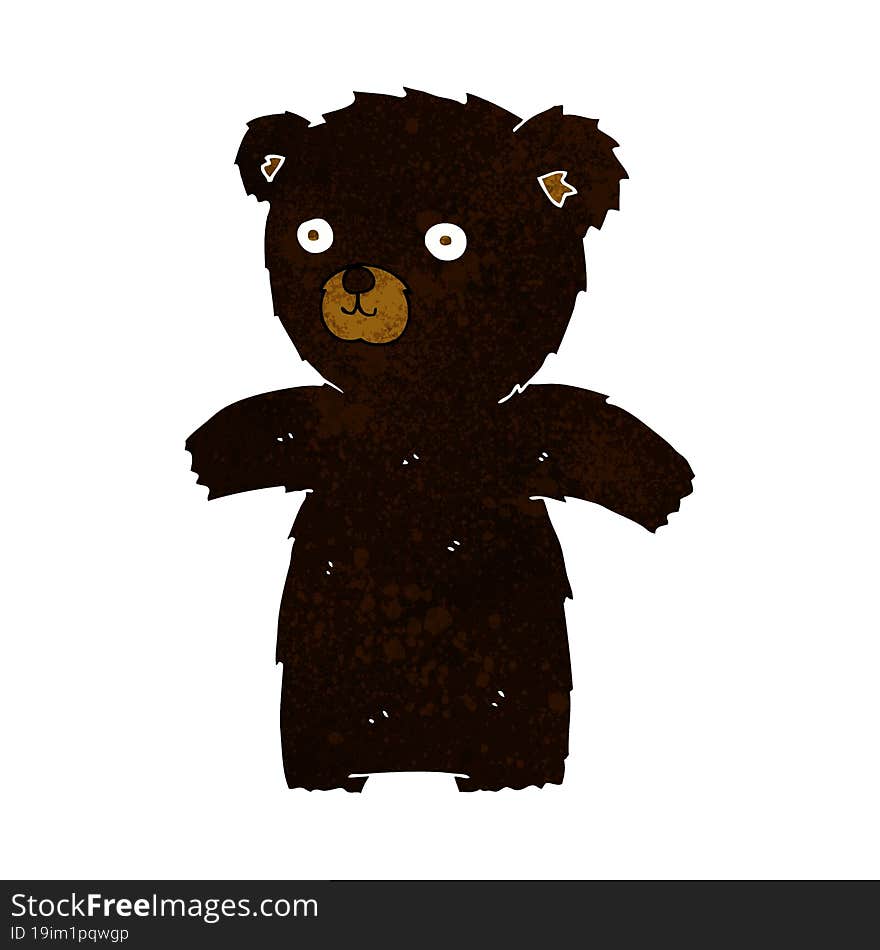 cute cartoon black bear