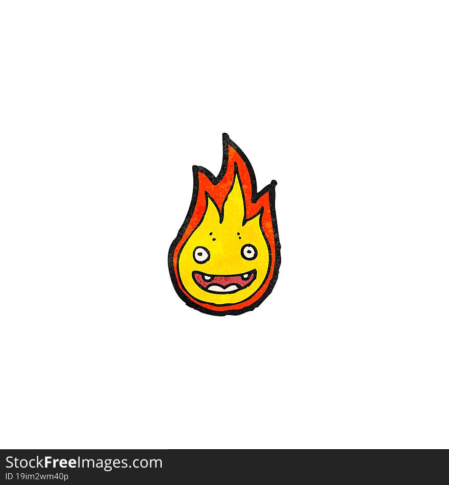 cartoon flame