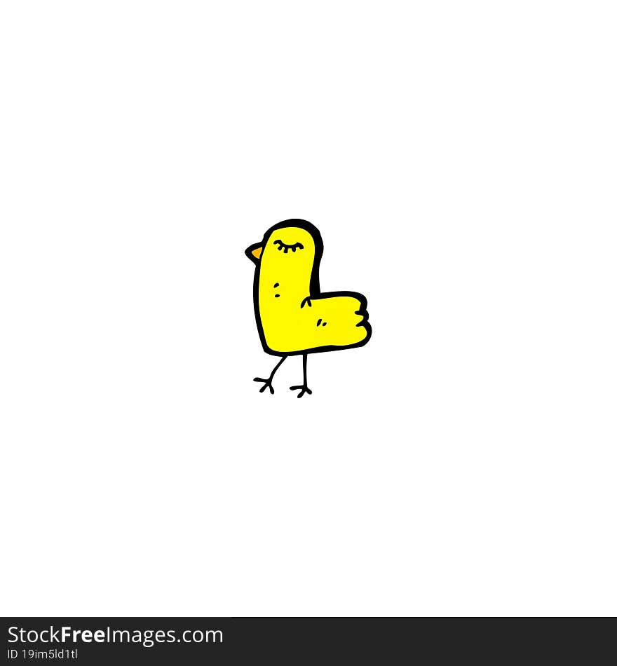 cartoon bird