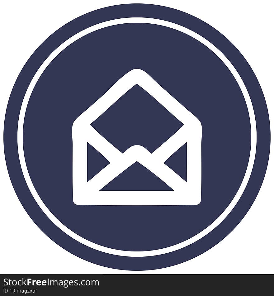 Envelope Letter Circular Icon