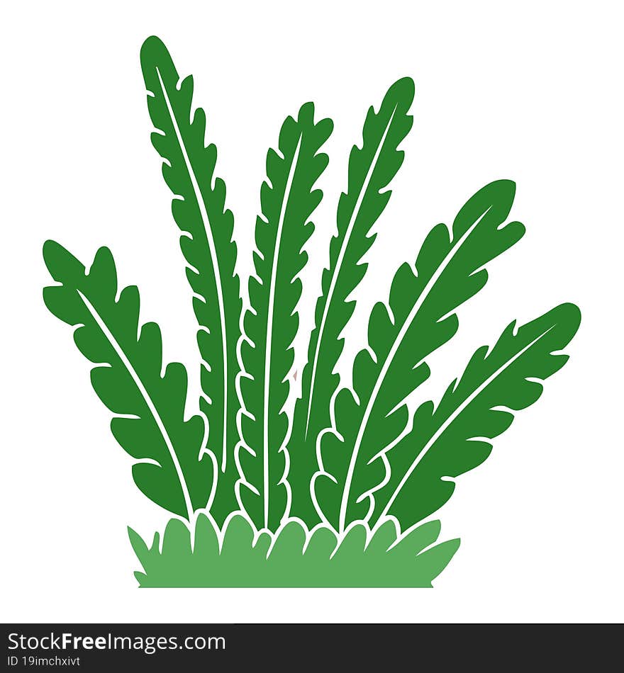 flat color style cartoon growing plants