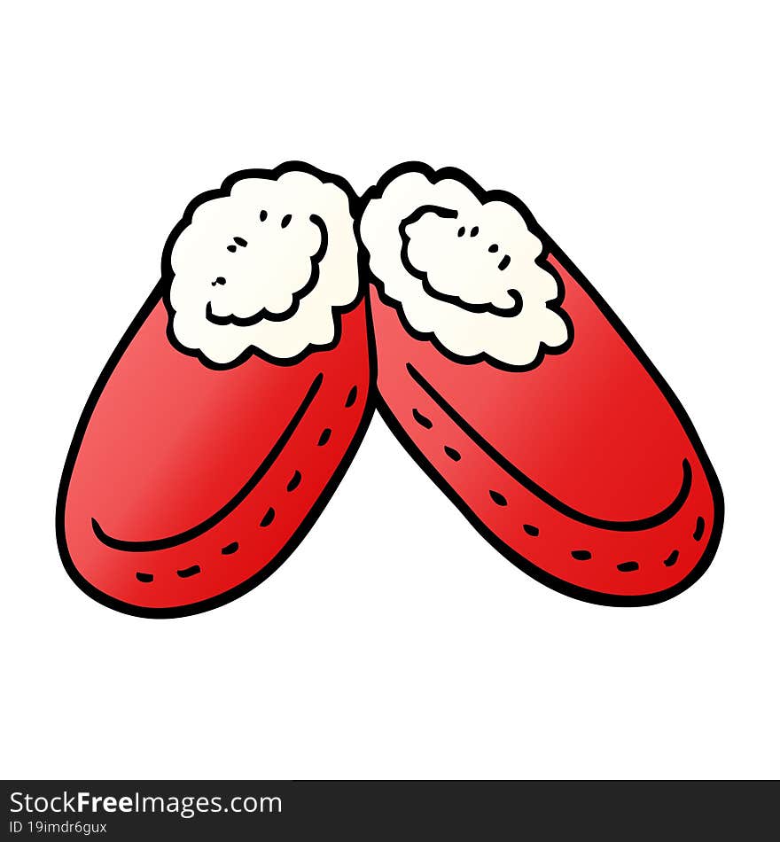 cartoon doodle comfy slippers