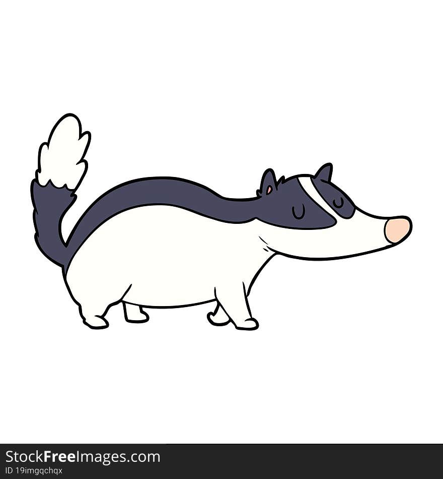 cartoon badger. cartoon badger