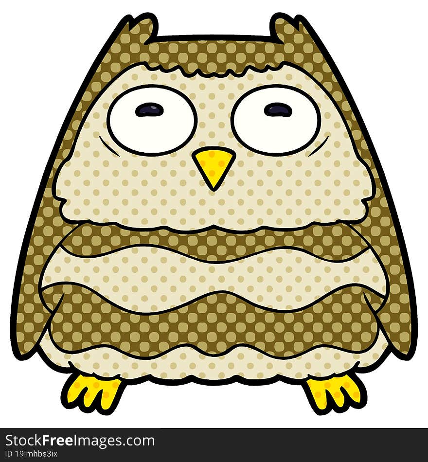 cartoon owl. cartoon owl