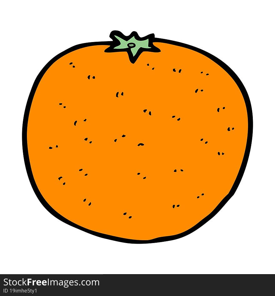 cartoon orange