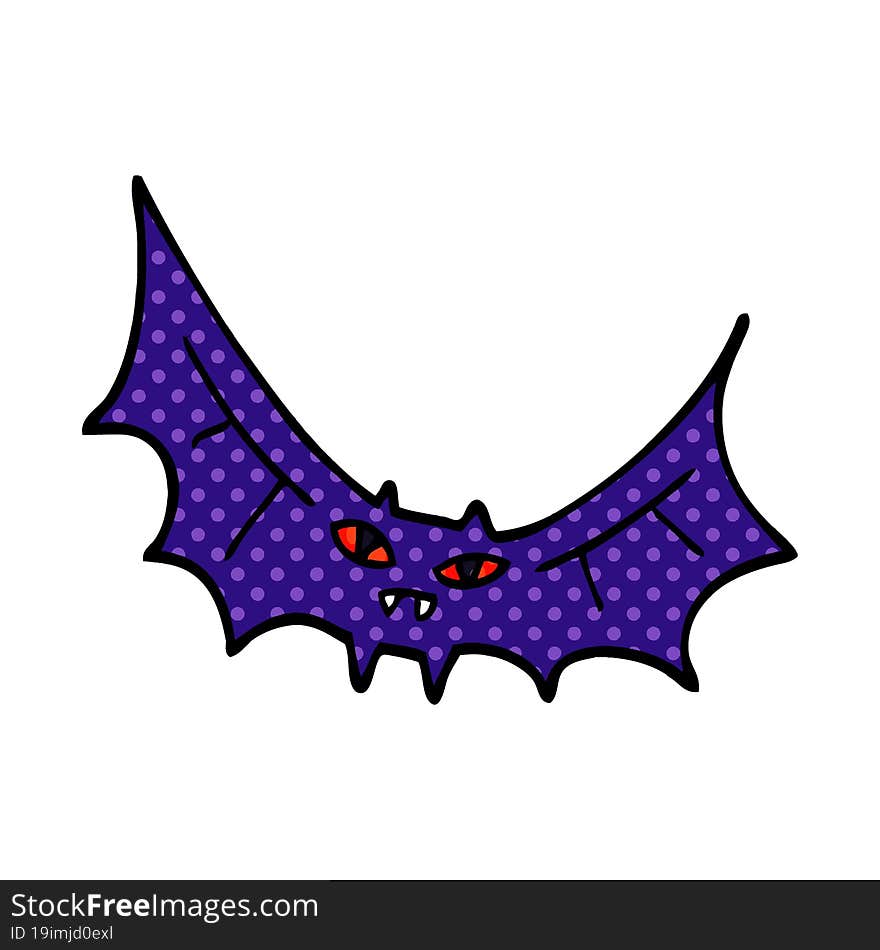 Cartoon Doodle Bat